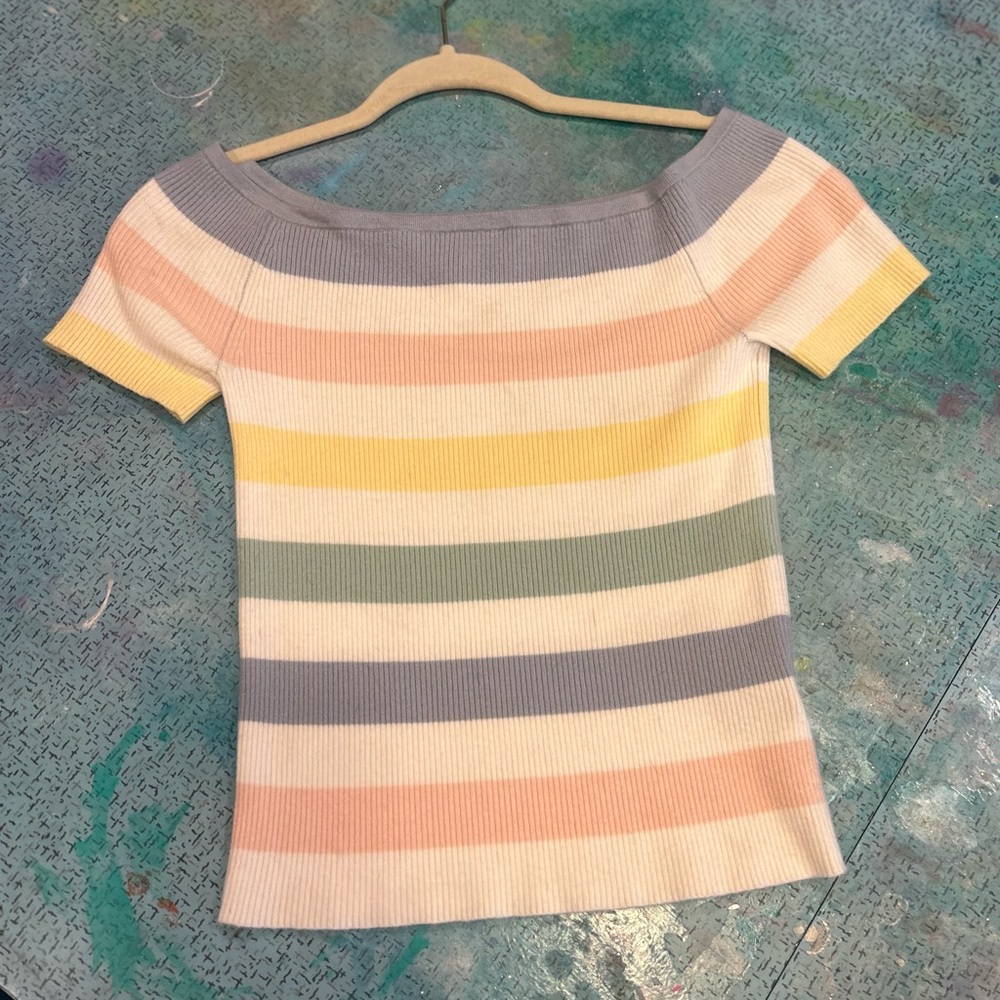 Pastel Stripped Top